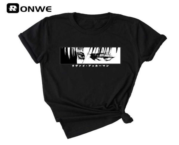 anime attack on titan kawaii women t shirts gril manga short sleeve casual tee female comic clothes streetweardrop ship x0622778769, White